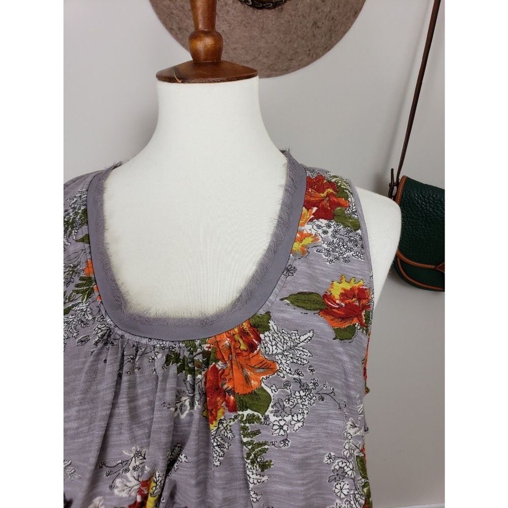 Anthropologie Ric Rac Layered Floral Blouse - Picture 3 of 6